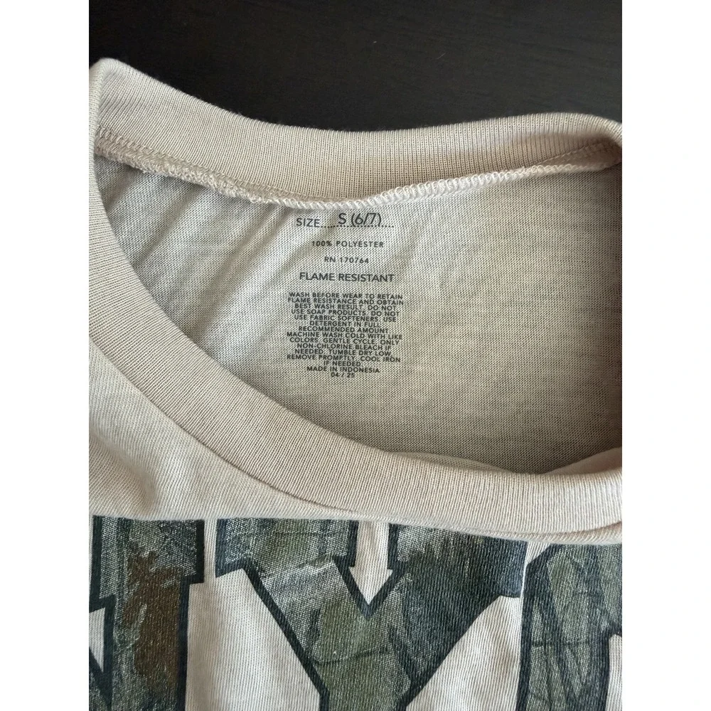Grayson Threads Boy's 2pc NYC Camouflage Long Sleeve Pajama Set - Beige Sz S NWT